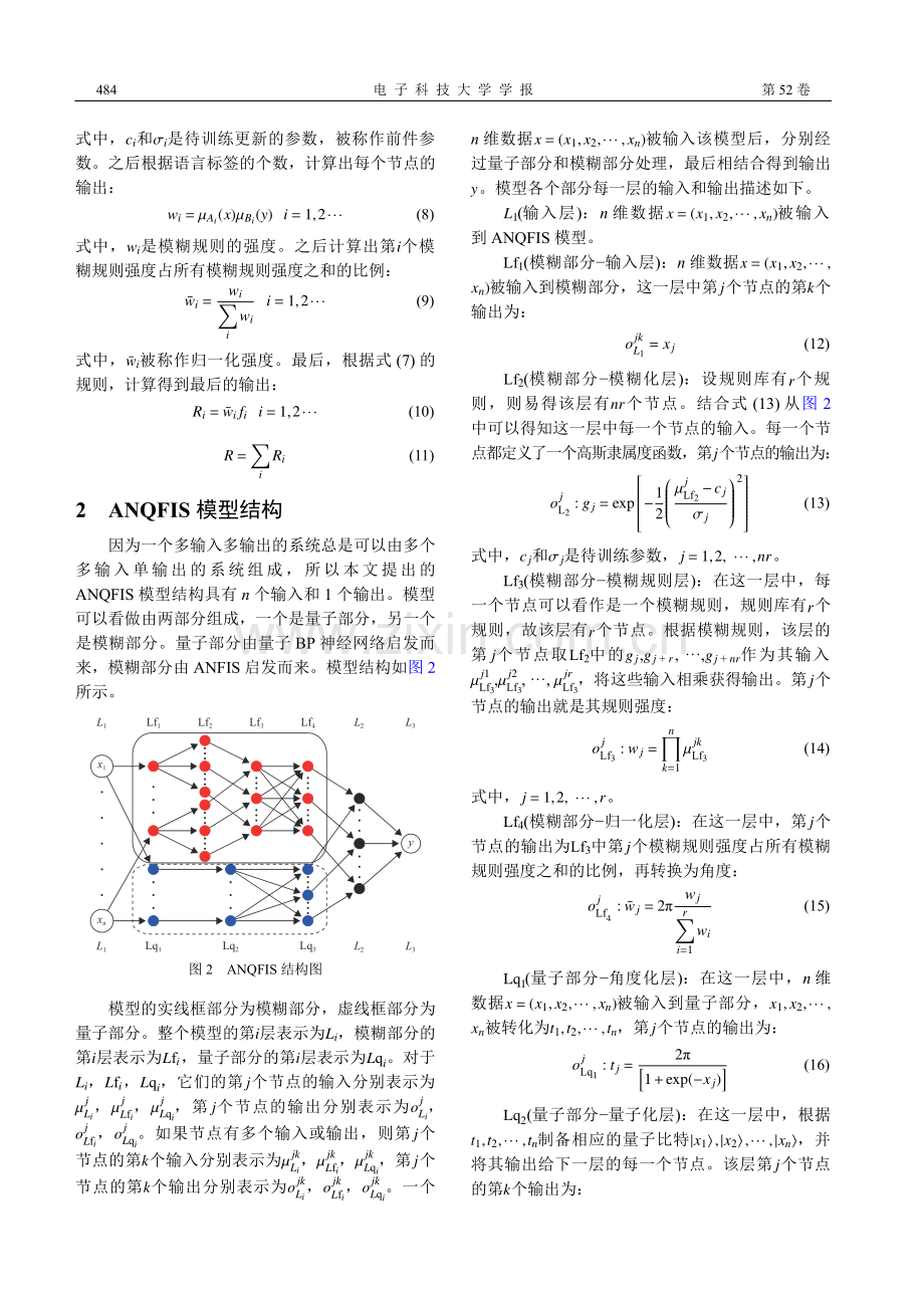 基于自适应网络的量子模糊推理系统.pdf_第3页