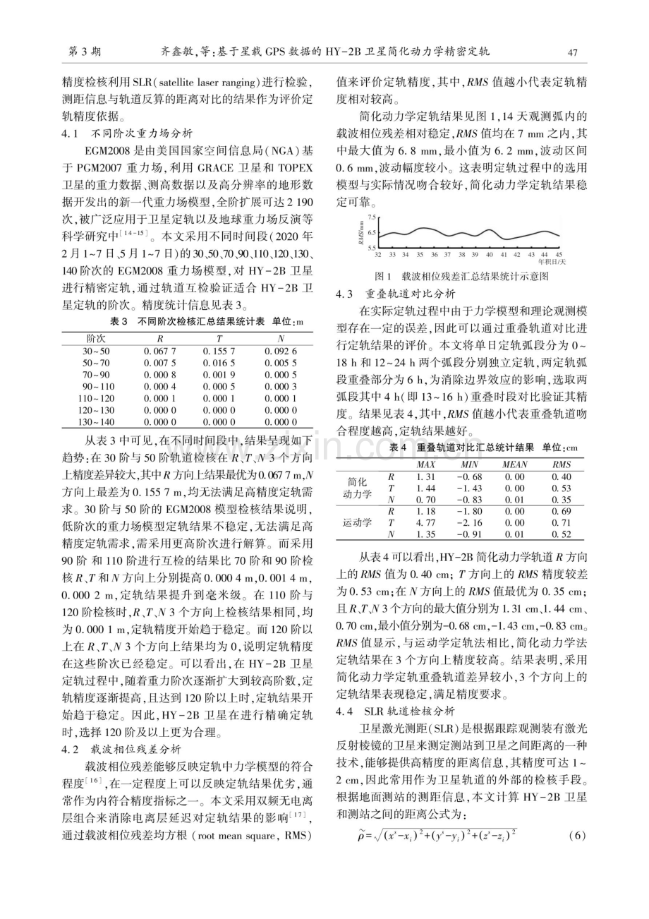 基于星载GPS数据的HY-2B卫星简化动力学精密定轨.pdf_第3页