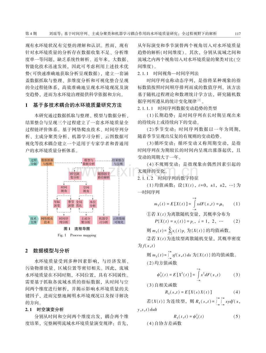 基于时间序列、主成分聚类和机器学习耦合作用的水环境质量研究：全过程视野下的解析.pdf_第2页