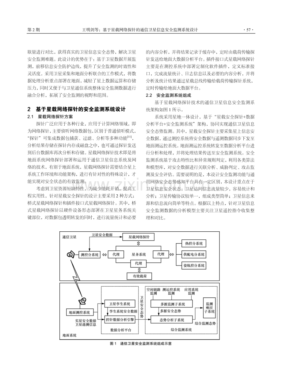 基于星载网络探针的通信卫星信息安全监测系统设计.pdf_第3页