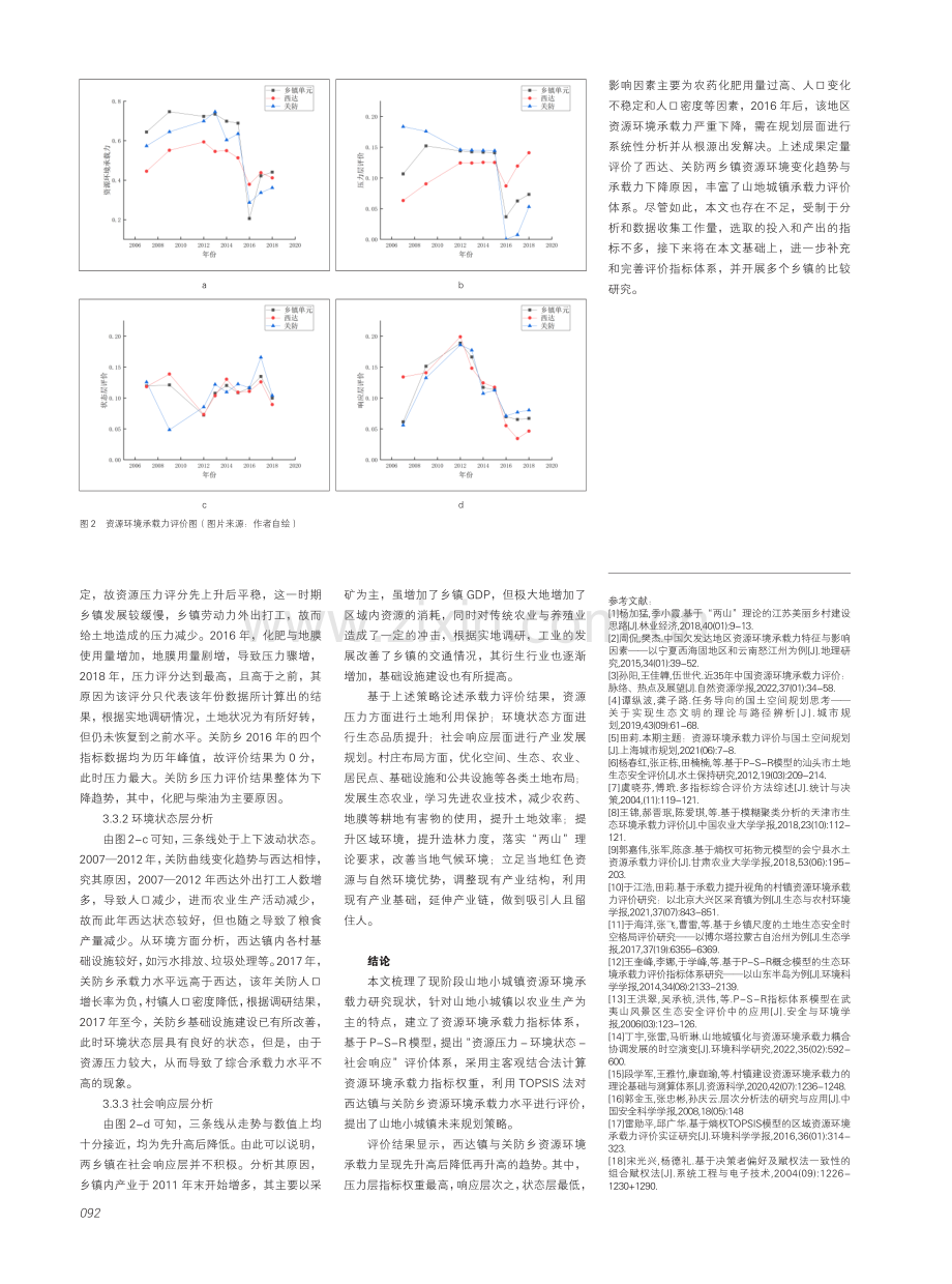 基于国土空间规划的涉县山地小城镇资源环境承载力评价——以西达镇与关防乡为例.pdf_第3页