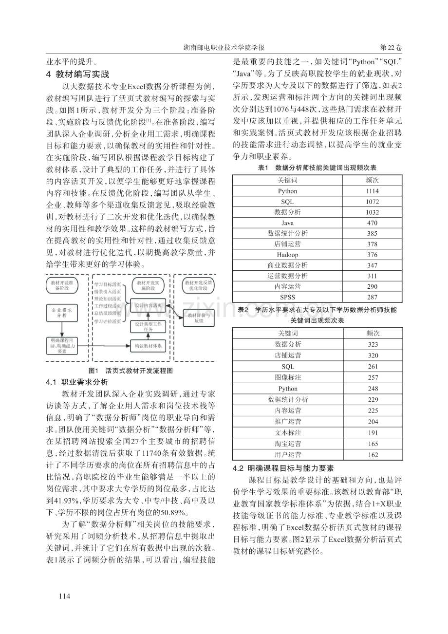 基于职业能力导向的Excel数据分析活页教材开发实践.pdf_第3页