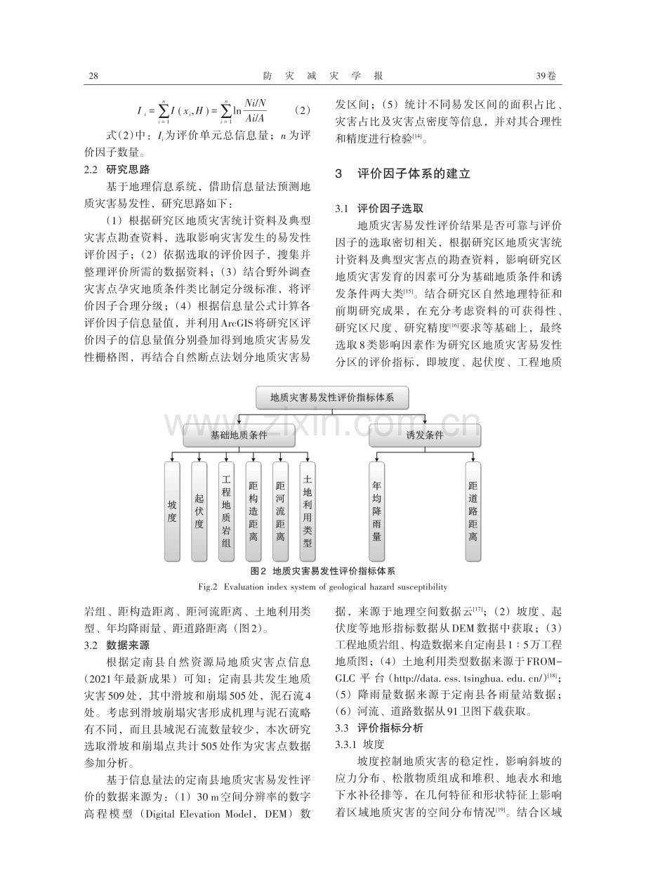 基于信息量法和结果检验的定南县地质灾害易发性评价.pdf_第3页