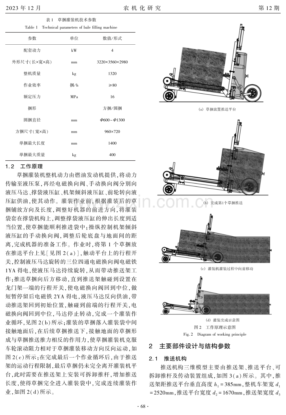 秸秆草捆灌装机设计与试验.pdf_第2页