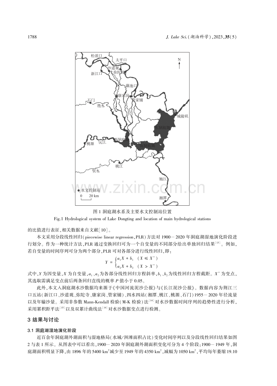 近百余年%281900-2020年%29洞庭湖湿地演化驱动因素分析.pdf_第3页