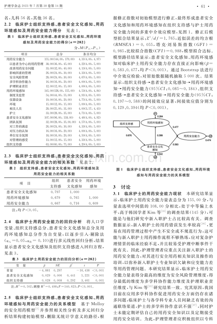 临床护士用药安全能力现状及影响因素的路径分析.pdf_第3页