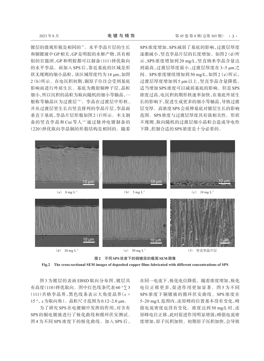 聚二硫二丙烷磺酸钠对电沉积纳米孪晶铜的影响.pdf_第3页