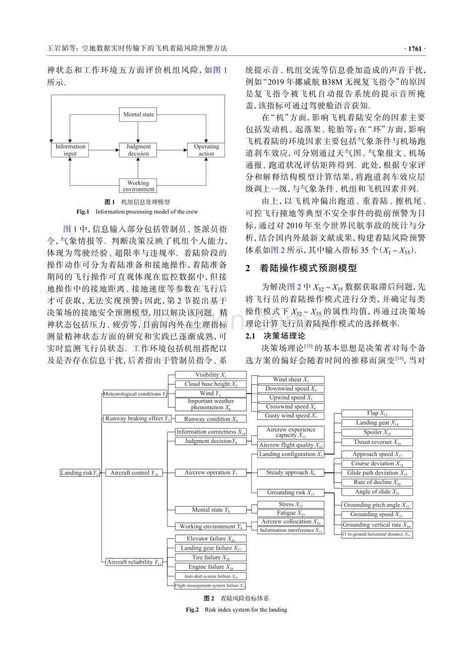 空地数据实时传输下的飞机着陆风险预警方法.pdf_第3页