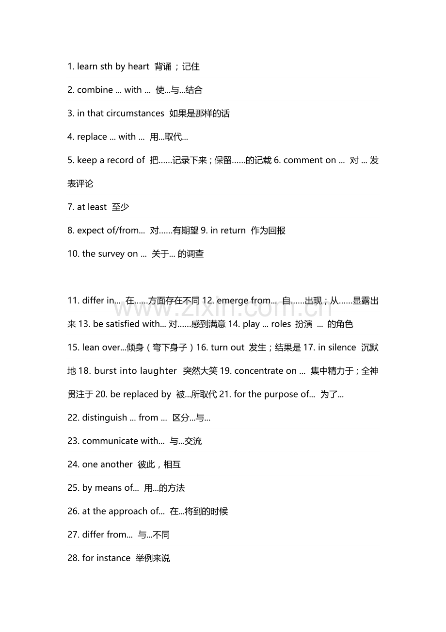 高中英语340个高频词组汇.docx_第1页