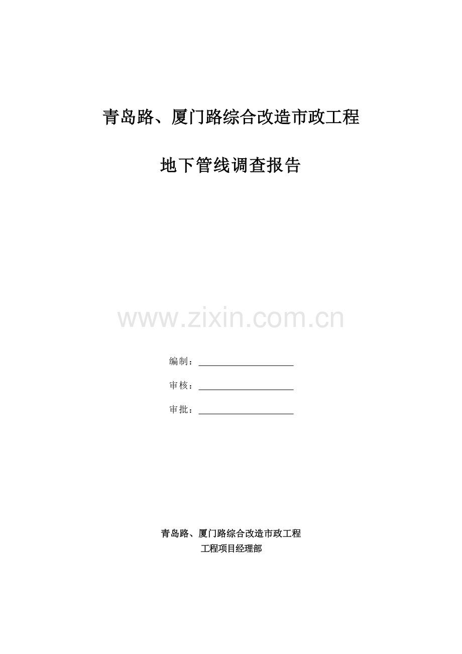 地下管线调查报告.docx_第1页