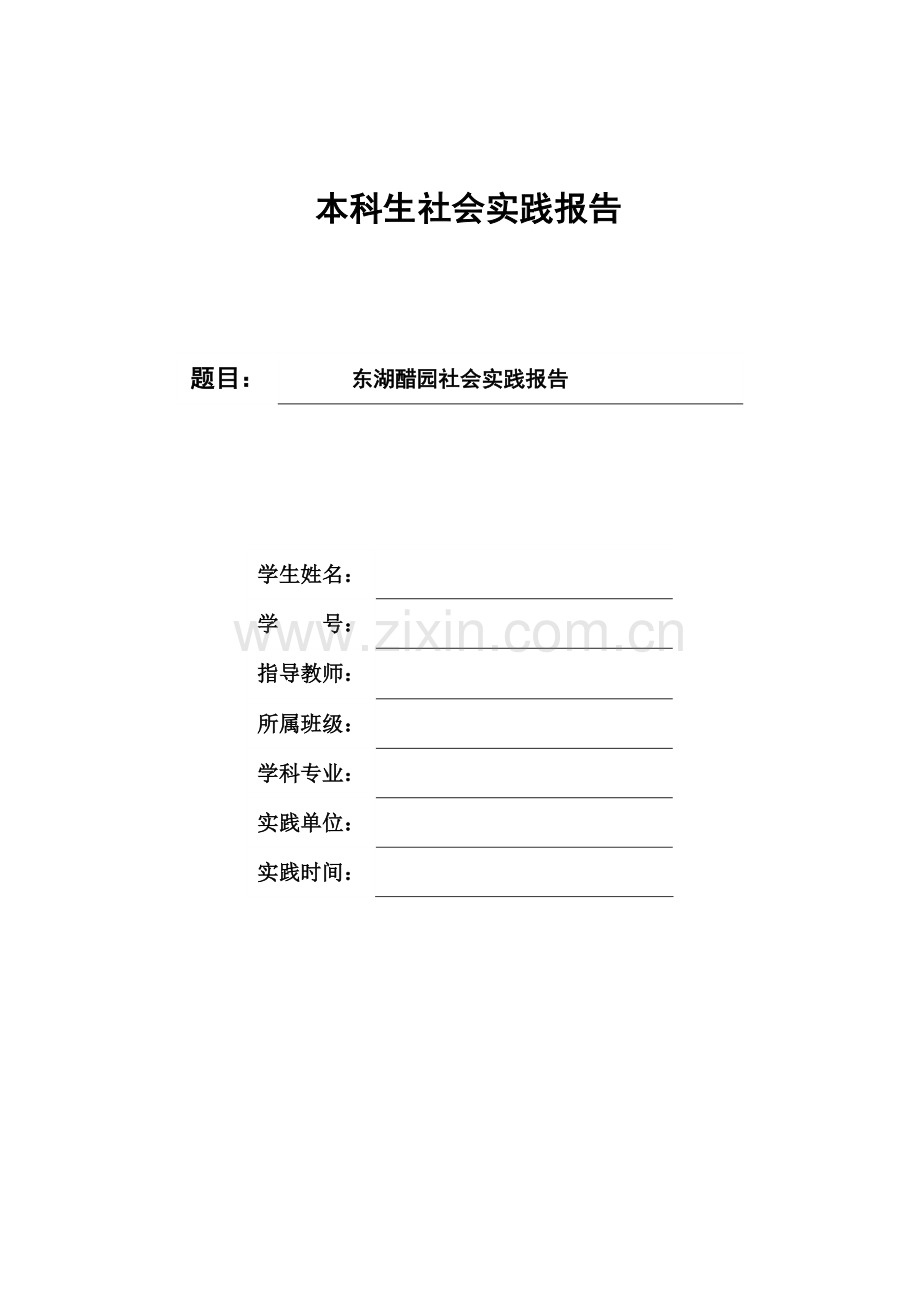 东湖醋园社会实践报告.docx_第1页