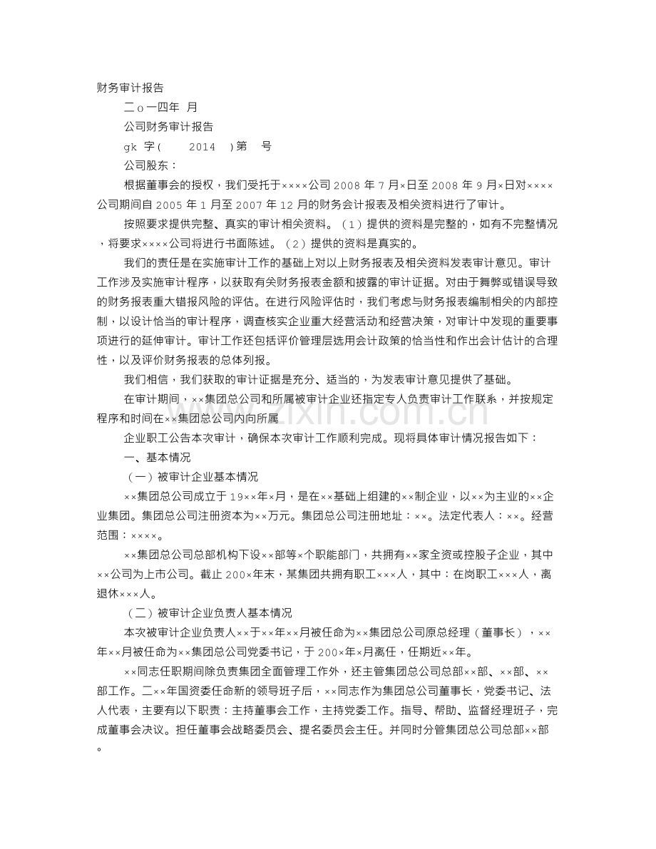 财务审计报告.doc_第1页