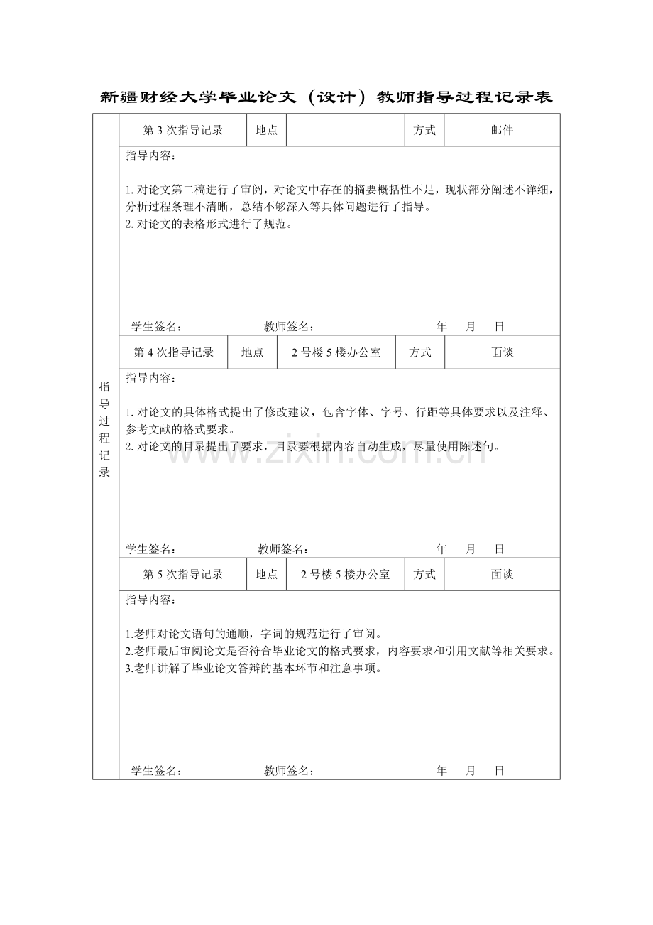 大学毕业论文指导过程记录表模板.doc_第2页