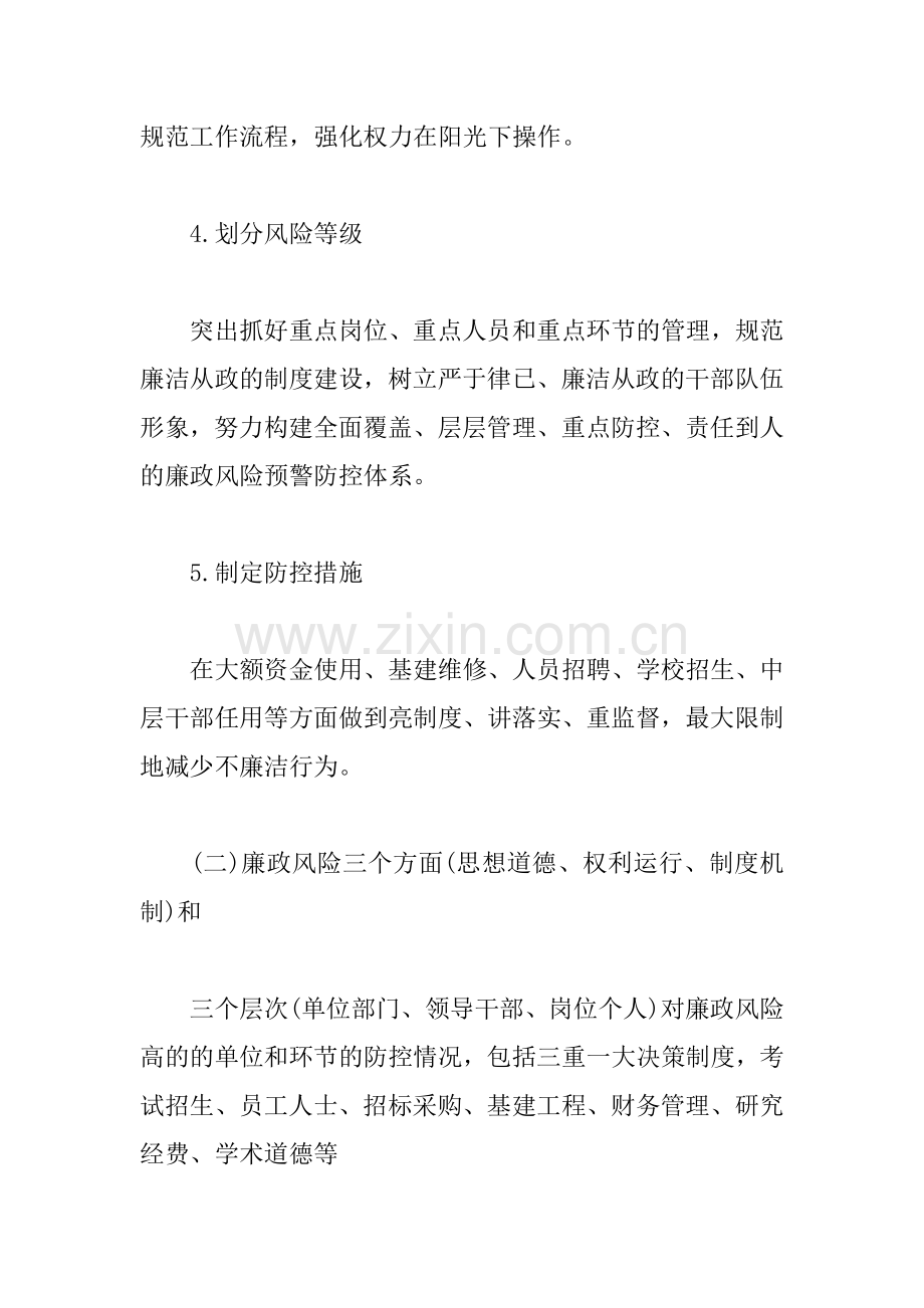 XX学校廉政风险防控自查报告.docx_第3页