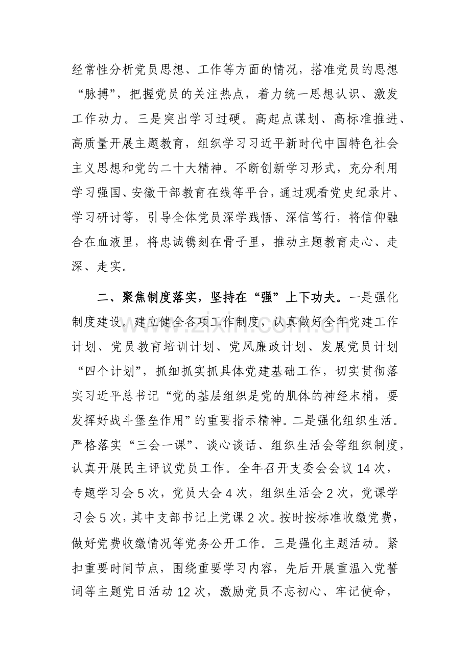 2023年党支部书记抓党建工作述职报告范文稿3篇.docx_第2页