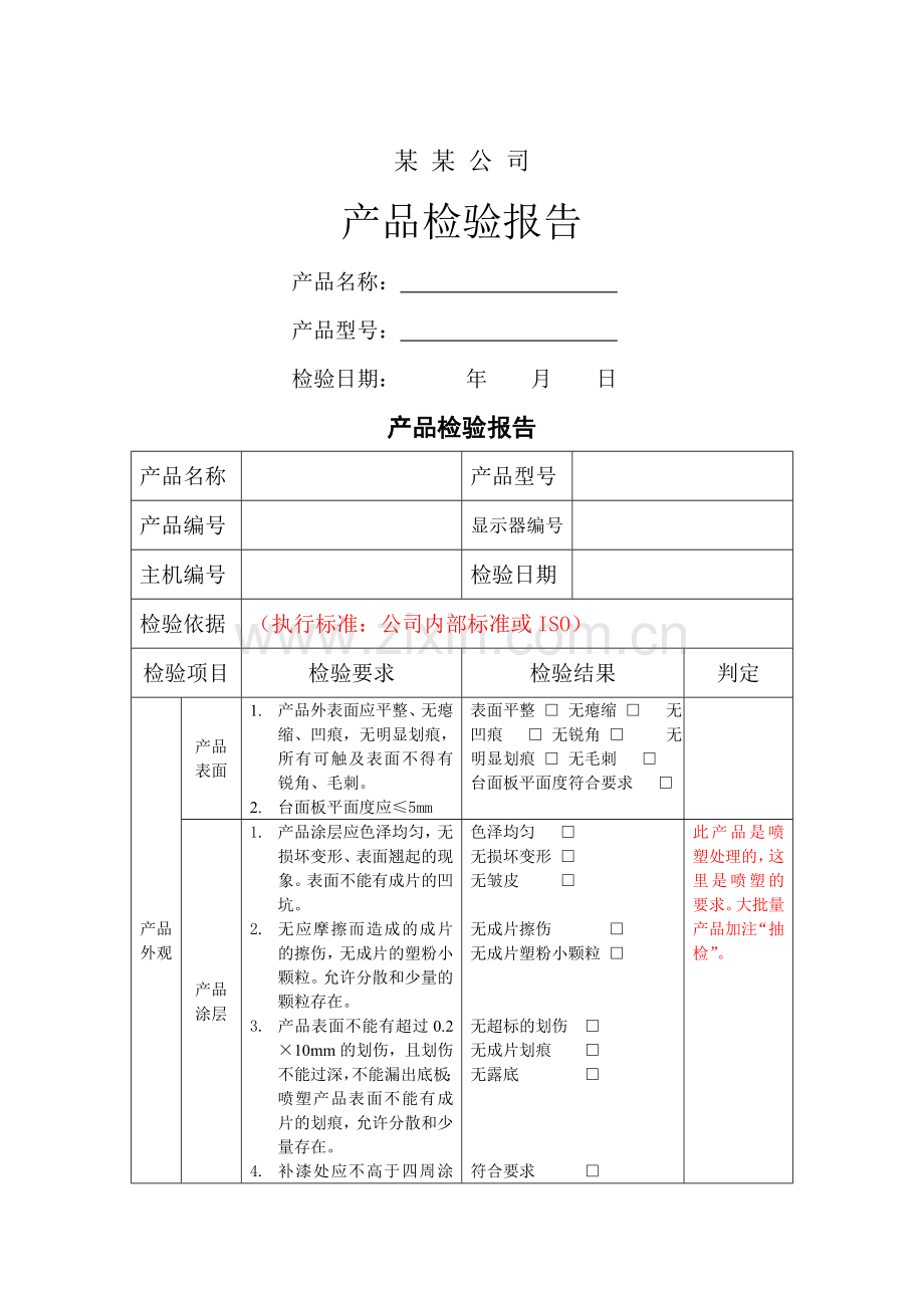 产品检验报告范文.doc_第1页