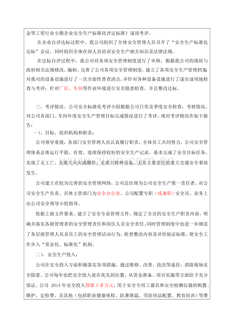 安全生产标准化自评报告(小微企业)DOC.doc_第3页