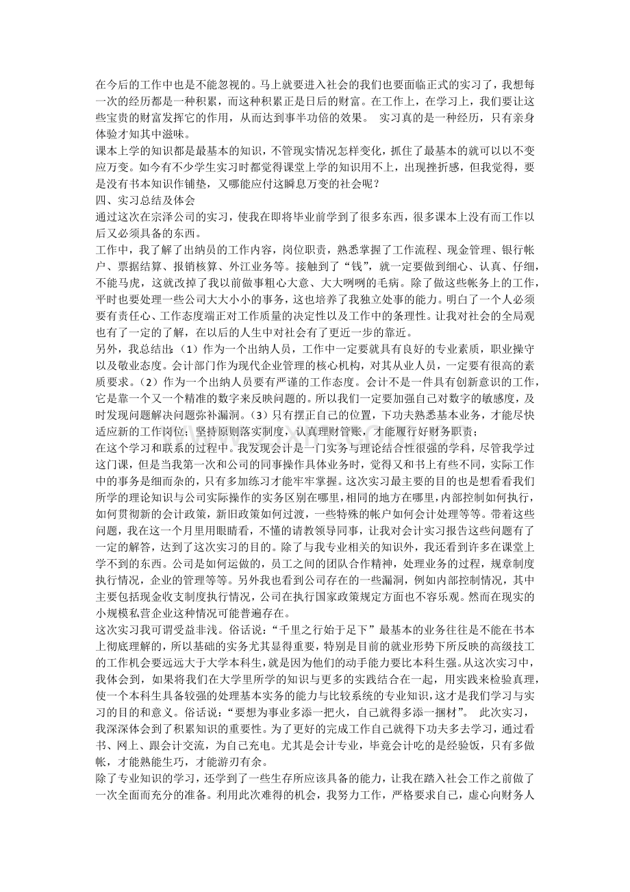 出纳毕业实习报告.docx_第3页