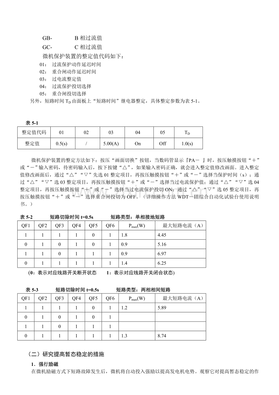 电力系统暂态稳定实验.doc_第2页