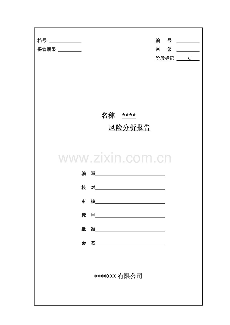 XXX风险分析报告.doc_第1页