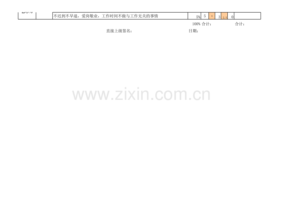 店长绩效考核表.xls_第2页