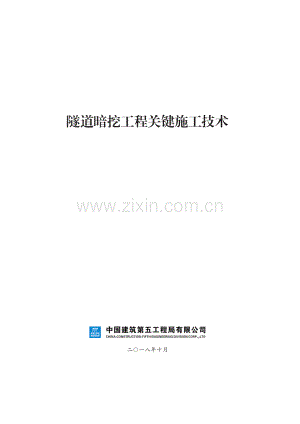 隧道暗挖工程关键施工技术.pdf