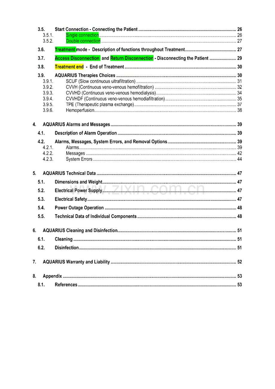 百特AQUARIUS床旁血滤机英文操作手册（英文版）.pdf_第3页