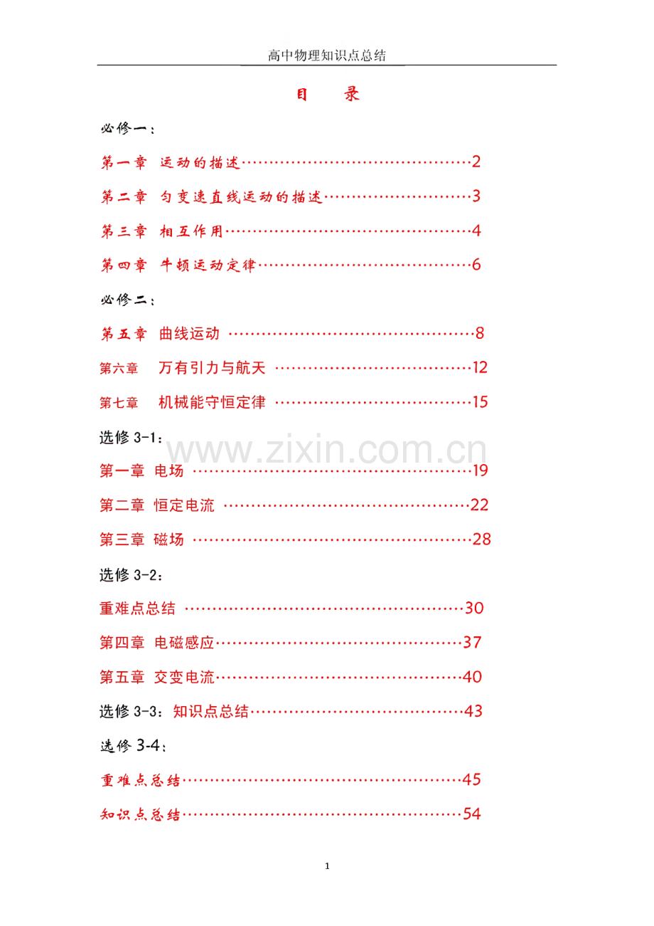 高中物理知识点总结.pdf_第1页