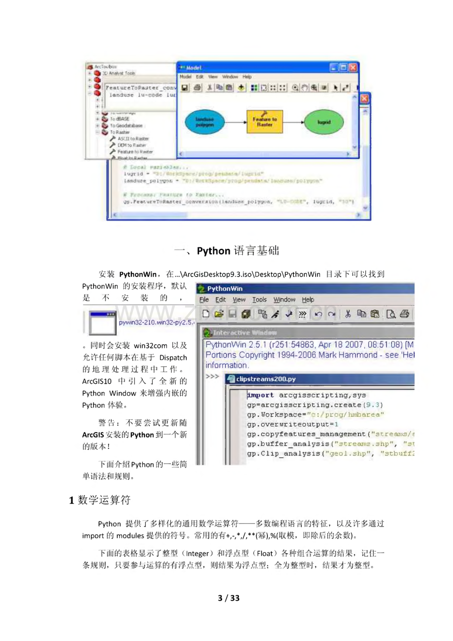 arcgis中Python脚本的使用【简明教程】.pdf_第3页