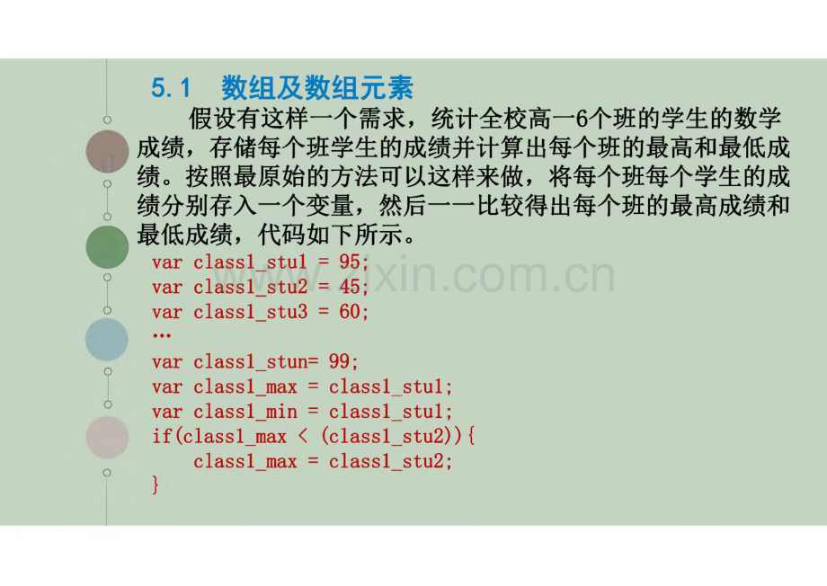 JavaScript程序设计教程 第5章 JavaScript数组.pdf_第3页