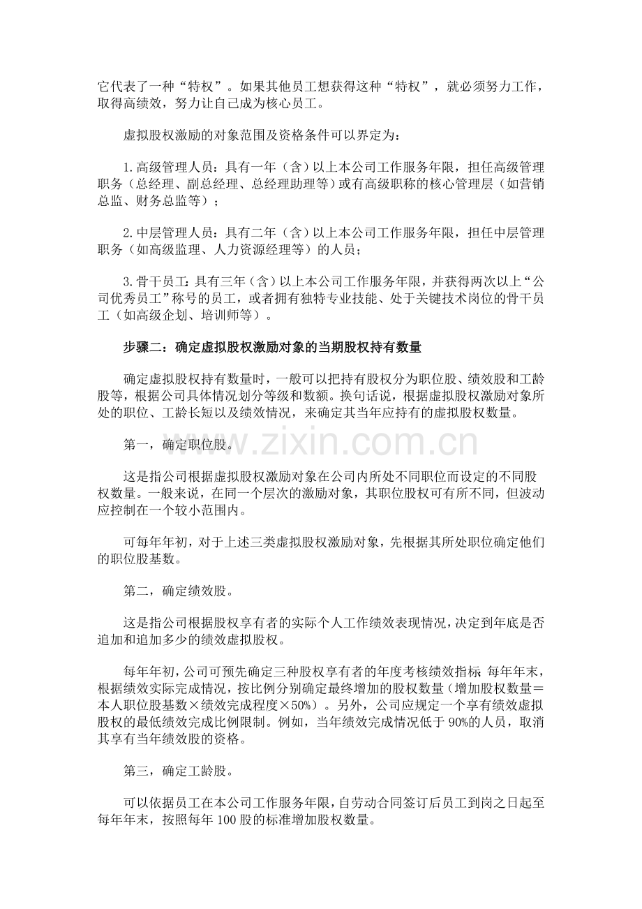 虚拟股权激励方案设计.doc_第2页