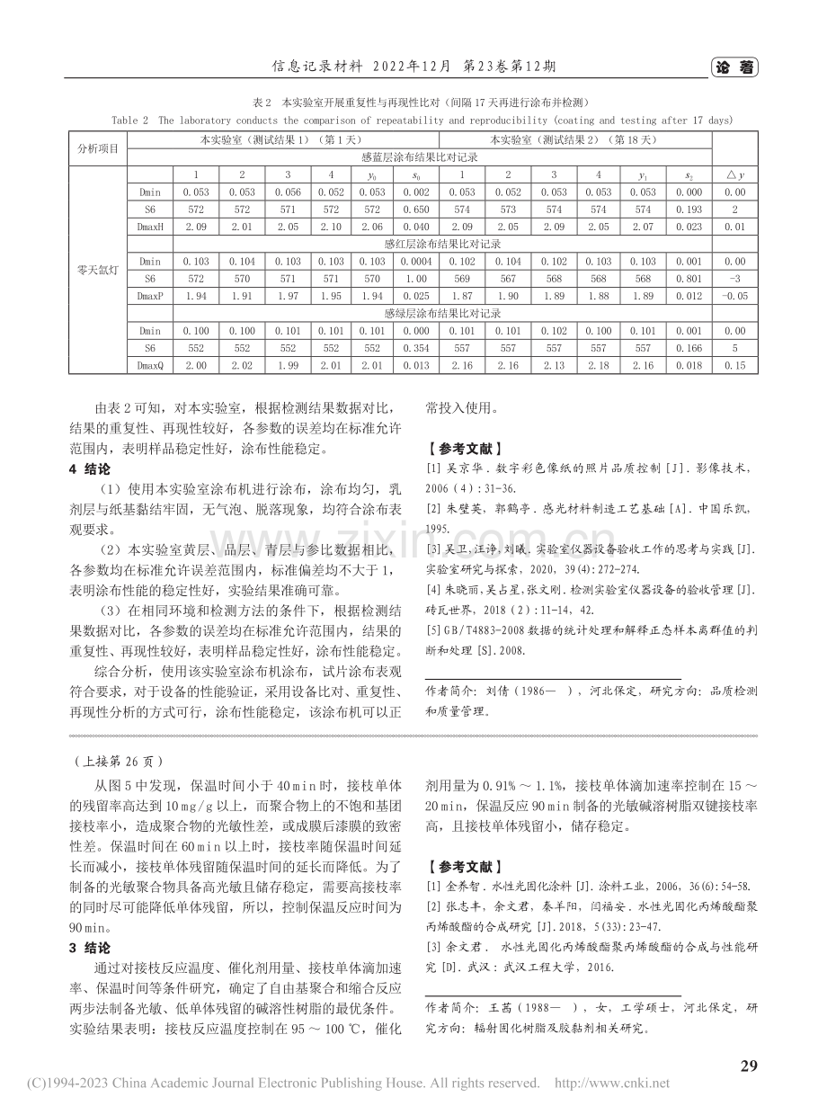 对彩色相纸功能层涂布稳定性验证的方法研究_刘倩.pdf_第3页