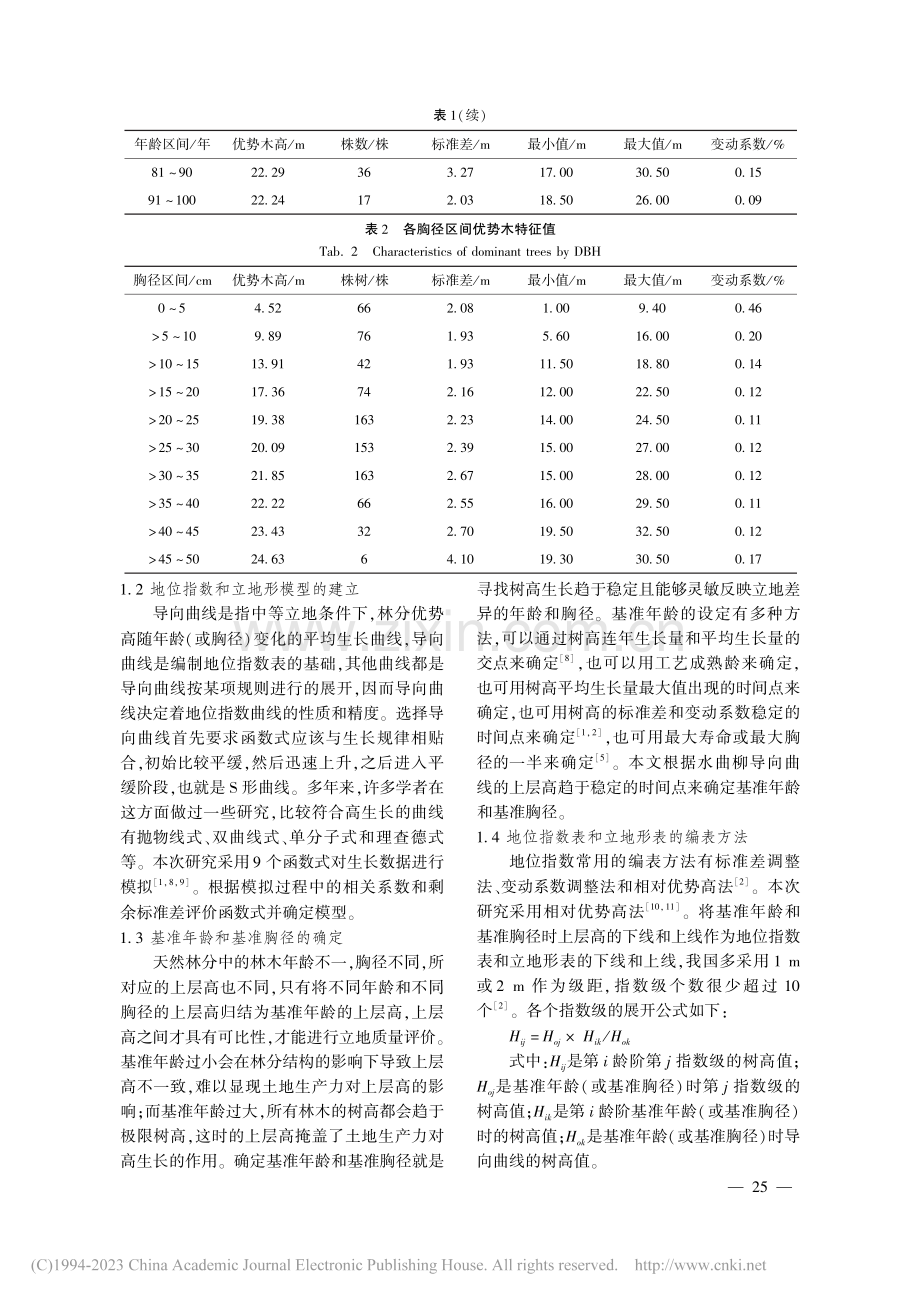 东北地区天然水曲柳地位指数表和立地形表的编制_梁万君.pdf_第3页