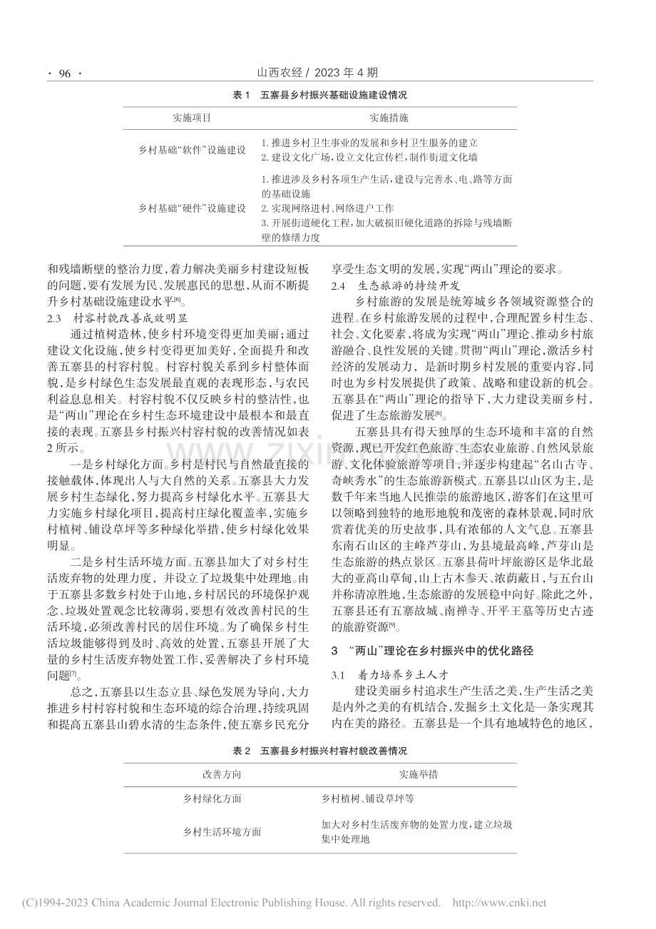 “两山”理论在乡村振兴中的...探讨——以山西省五寨县为例_曹雨润.pdf_第3页