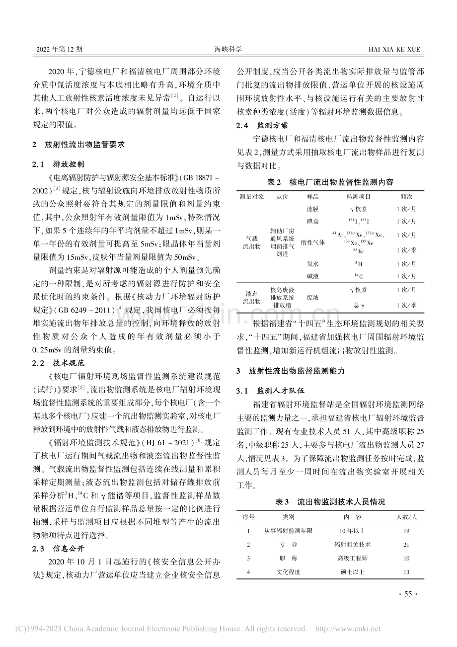 福建省核电厂放射性流出物监督监测现状分析及优化建议_林珂.pdf_第2页