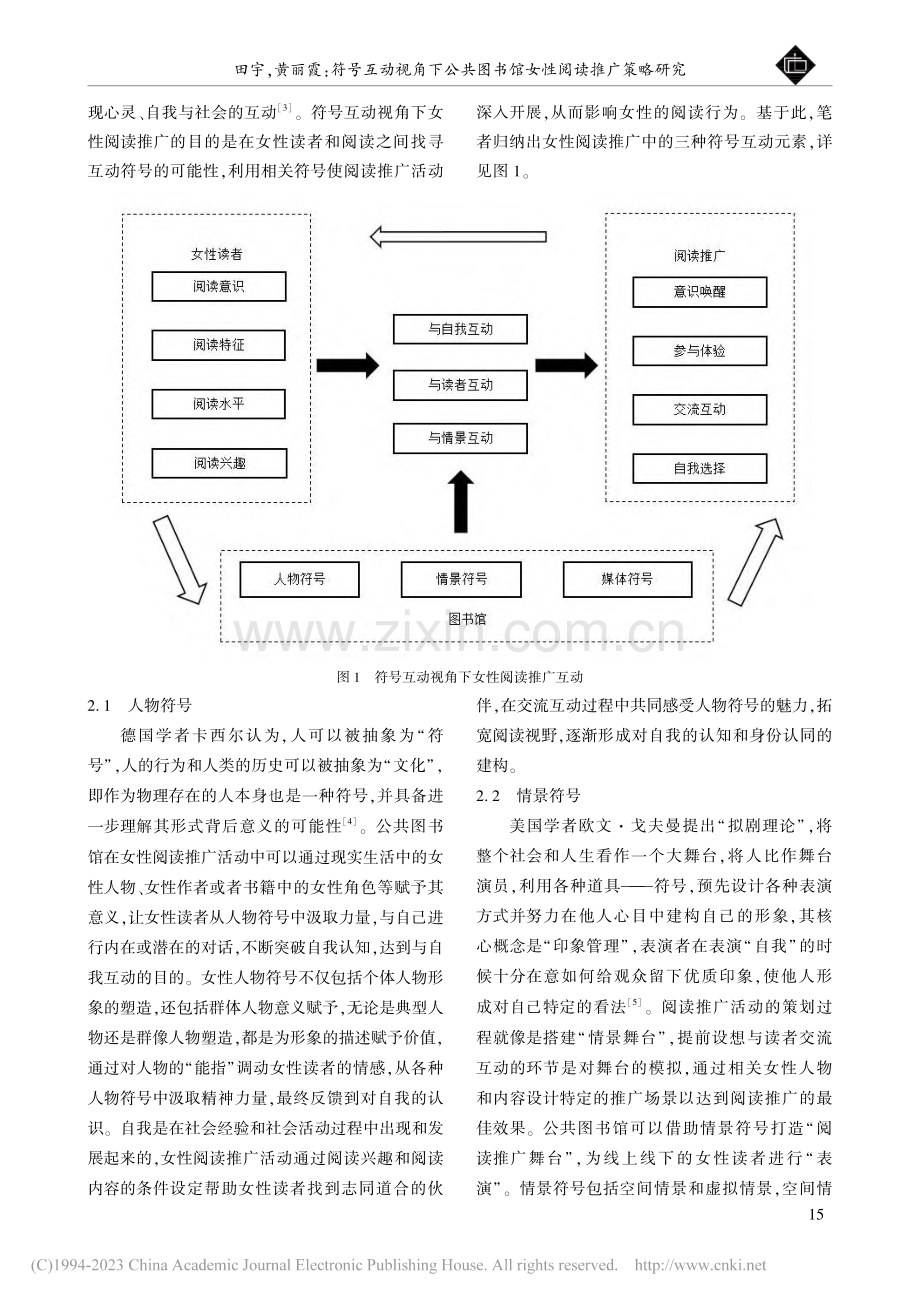 符号互动视角下公共图书馆女性阅读推广策略研究_田宇.pdf_第2页