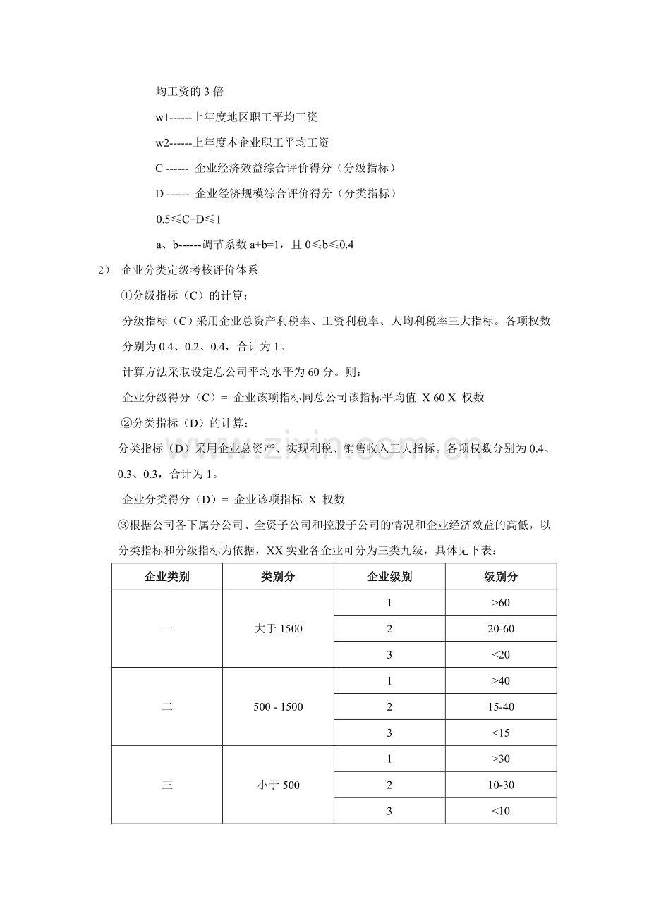 XX公司子公司经营责任人年薪管理暂行办法.doc_第3页