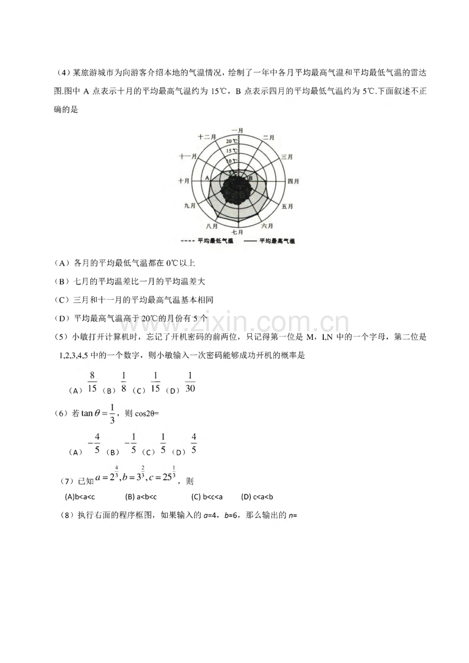 历年高考全国卷文科数学真题试卷及答案解析(4套).pdf_第2页