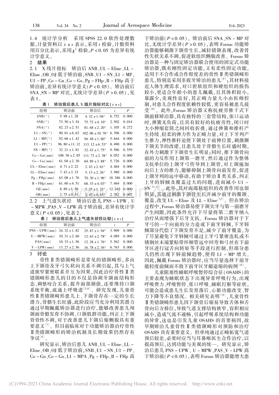 Forsus功能矫治器治疗...骨性Ⅱ类错颌畸形的临床研究_史燕兰.pdf_第3页