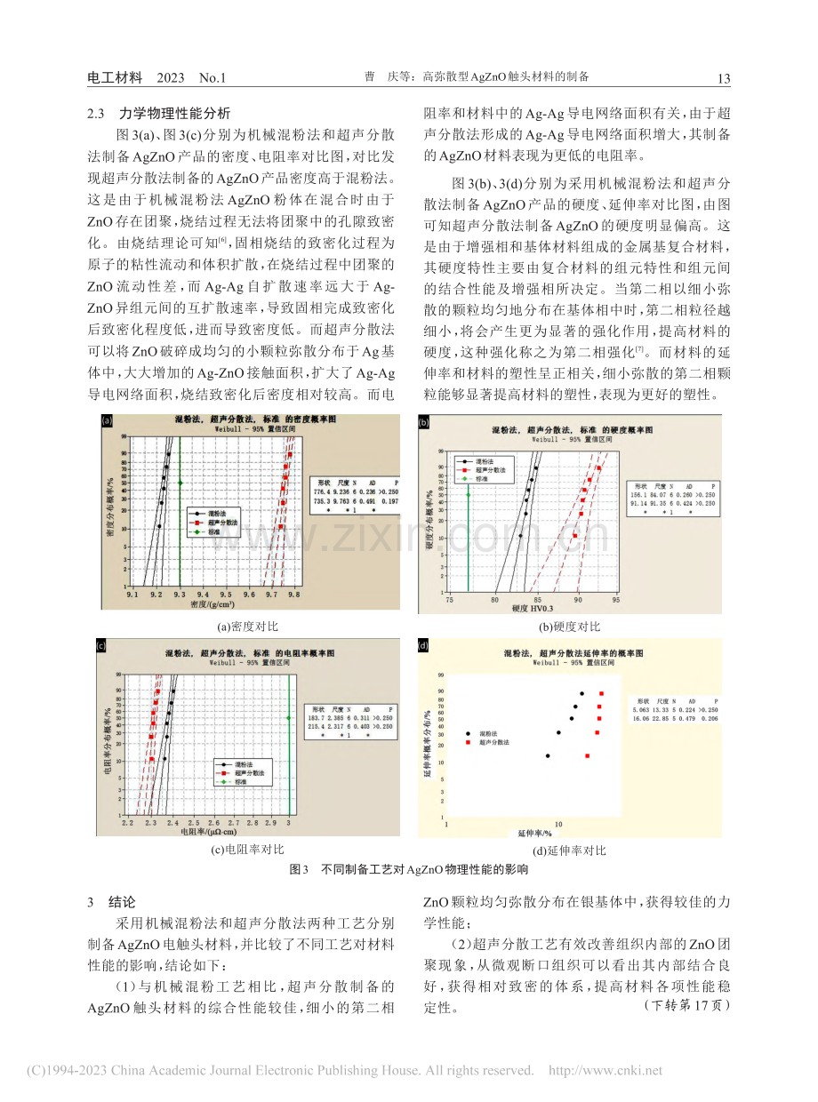 高弥散型AgZnO触头材料的制备_曹庆.pdf_第3页