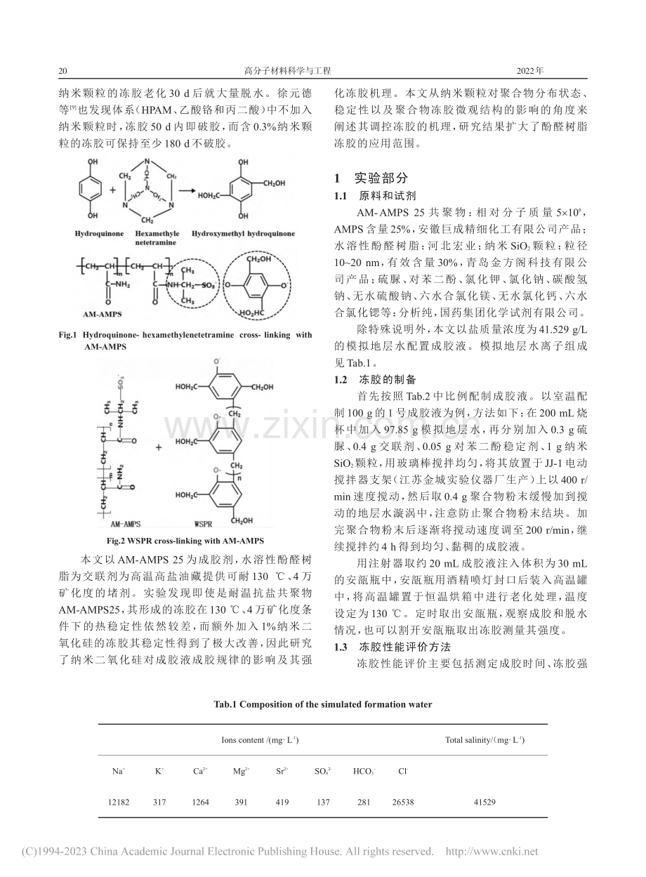 高温高盐条件下纳米颗粒强化酚醛冻胶_王文慧.pdf_第2页