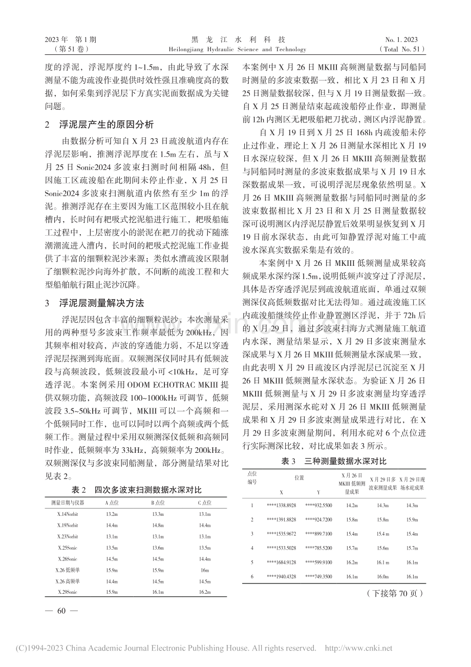 航道疏浚中的浮泥现象对水深测量的影响分析_李道民.pdf_第2页