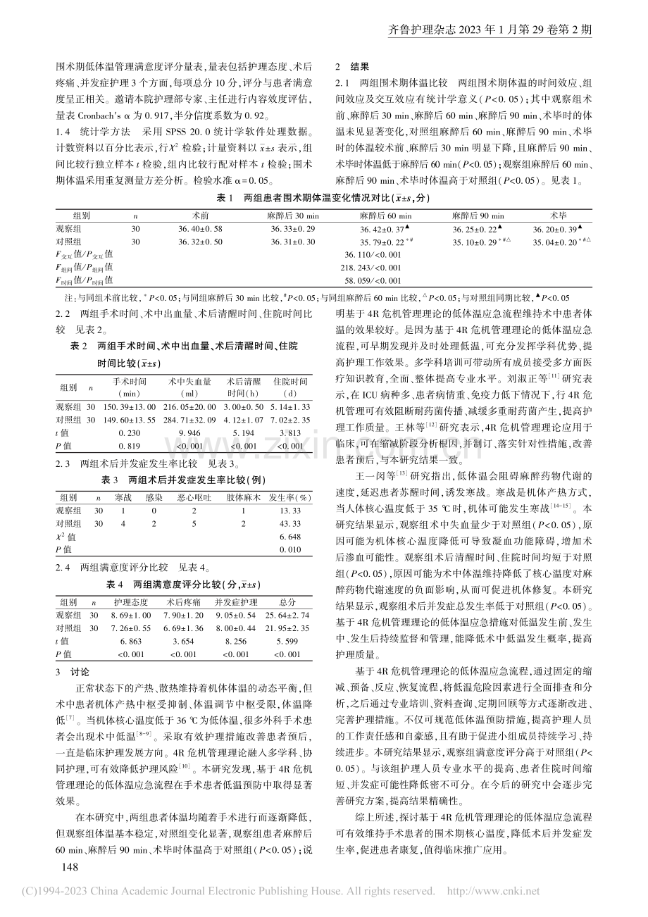 基于4R危机管理理论的低体...应急流程在手术患者中的应用_郭丽芳.pdf_第2页