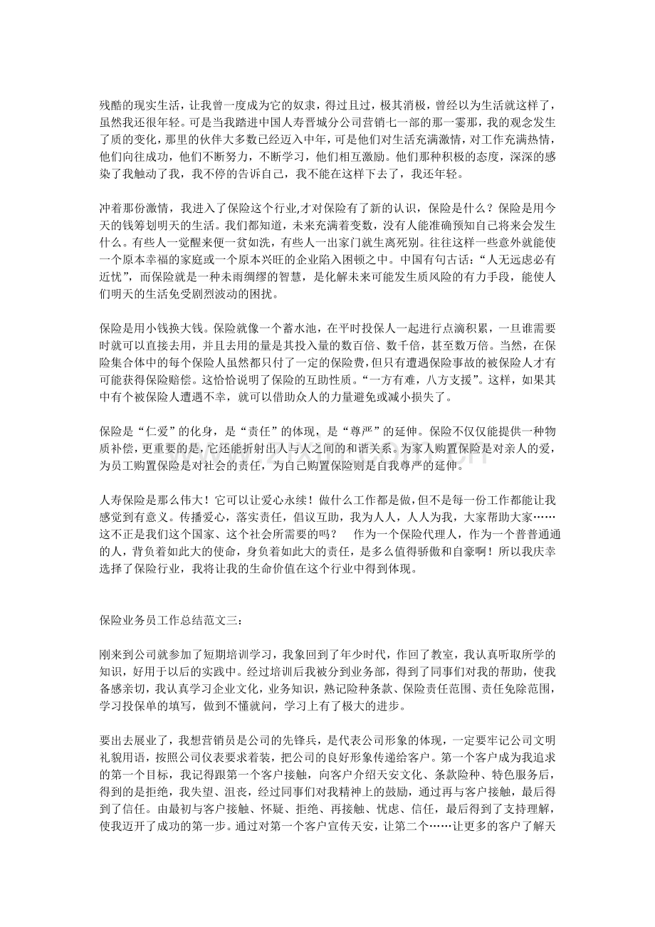 保险业务员工作总结.doc_第3页