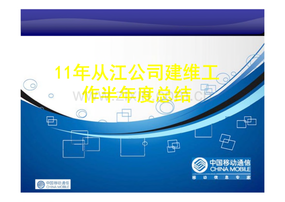 从江公司半年度建维工作总结报告.pdf_第1页