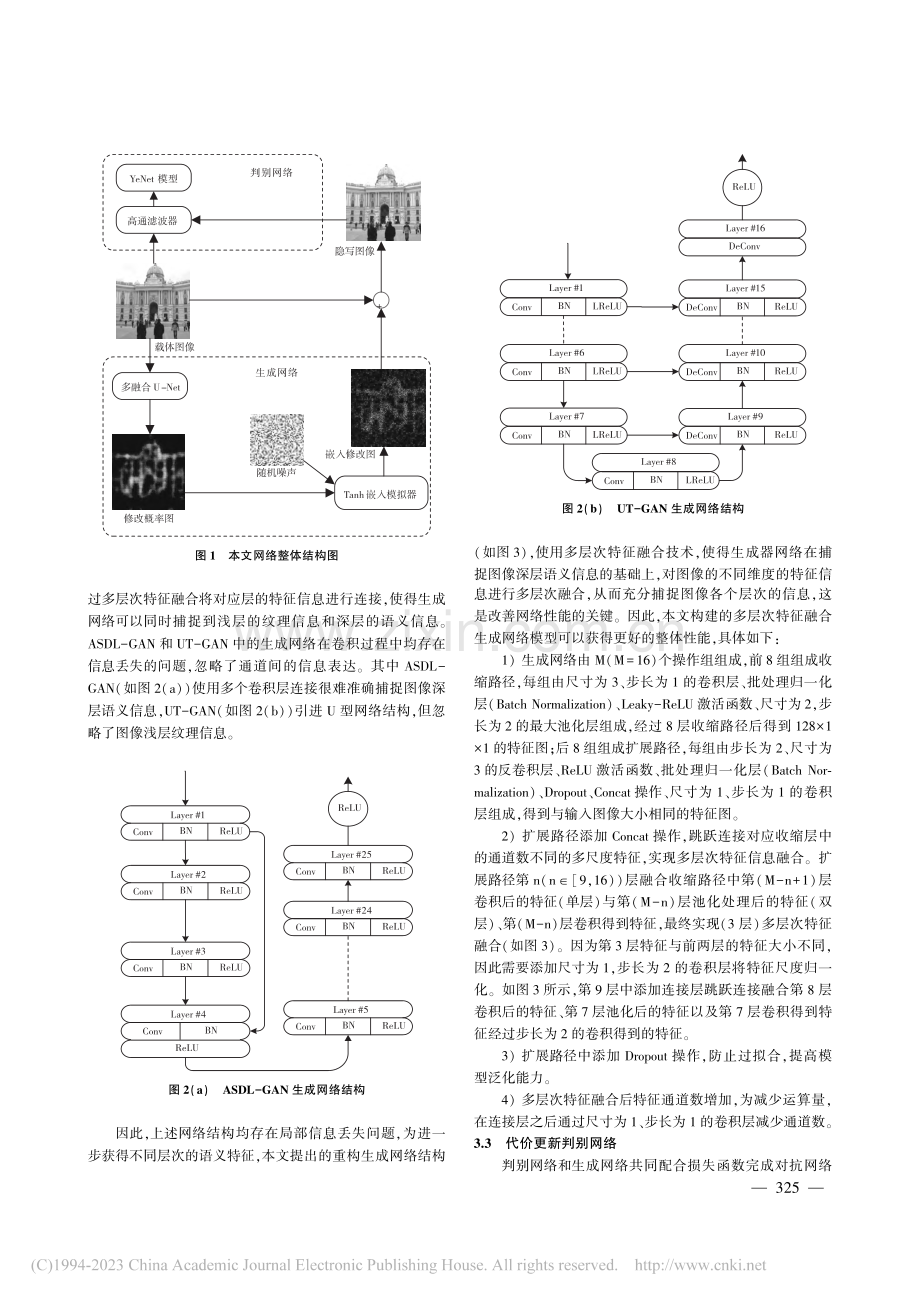 多层次特征融合的对抗网络图像隐写_张震.pdf_第3页