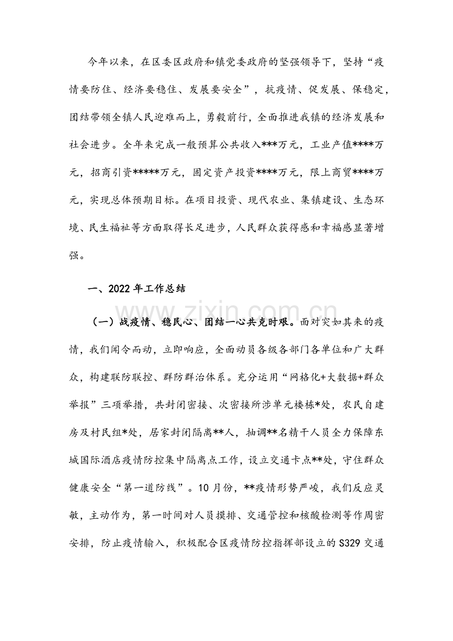 2022年乡镇政府工作总结.docx_第1页