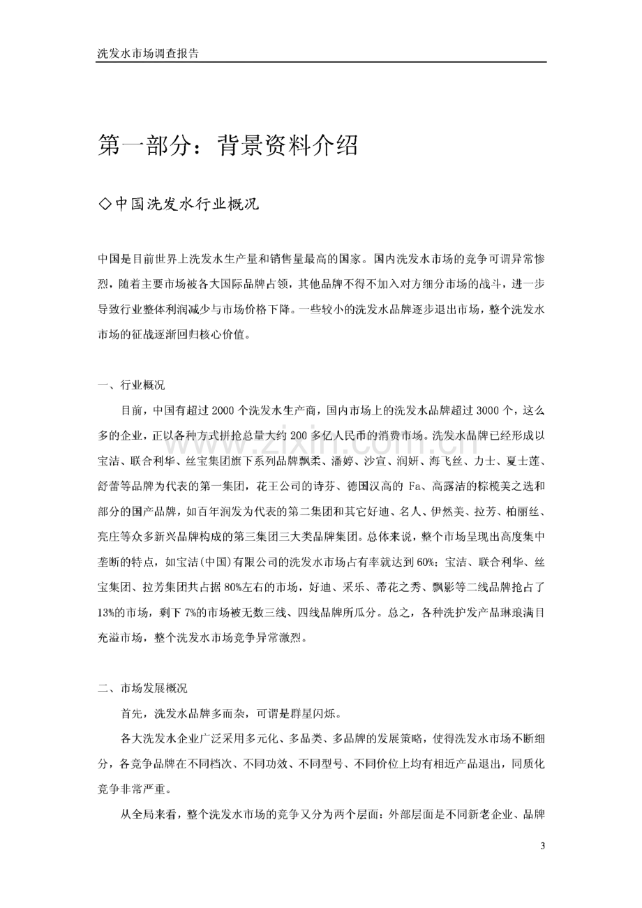 微观经济学课程小组作业-洗发水市场调研报告.pdf_第3页