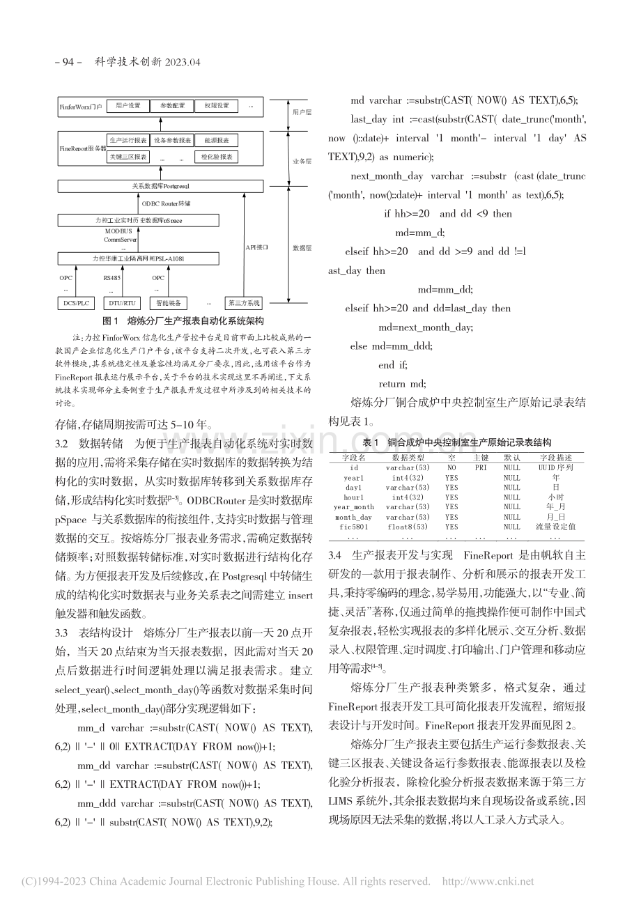 基于FineReport的...产报表自动化系统设计与实现_魏凯锋.pdf_第2页