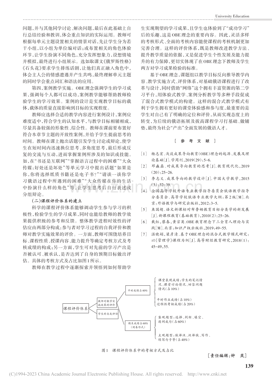 基于OBE理念的基础俄语课程教学设计与实践_杨蕊.pdf_第3页